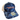 Blue and white patterned baseball cap with a red and white Yar-Craft logo sewn on the front.