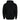 A black pullover hoodie shown from the back, photographed against a plain white background.