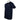 A navy blue short-sleeve t-shirt displayed from a side angle.