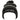 Grey and black striped knitted beanie with a grey and black pom-pom and an embroidered Yar-Craft logo in black and red on the cuff. 