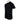 A black short-sleeve t-shirt displayed from the side. 